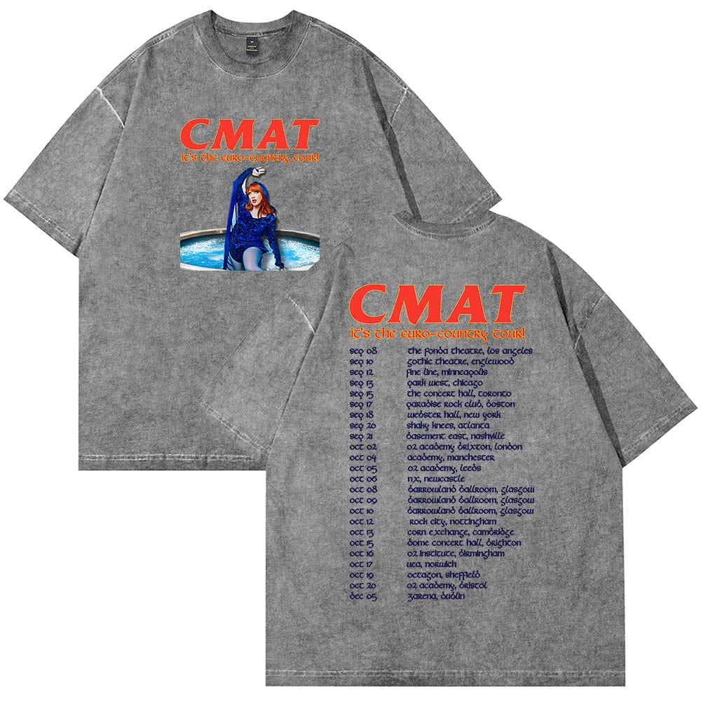 Débardeur Unisexe CMAT 'Euro-Country Tour 2025' - T-shirt Sans Manches En Polyester, Col Rond, Pour Sport Et Casual