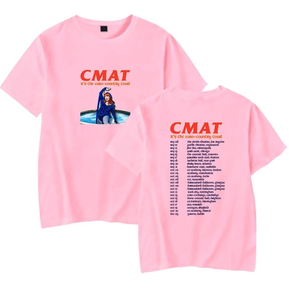 CMAT It's the Euro-Country Tour 2025 Merch T-Shirt Women Men Casual Crewneck Short Sleeve Fashion Tee