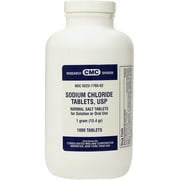 CMC Normal Salt Tablets Help Reverse Sodium Depletion, 1000 ct, 2-Pack