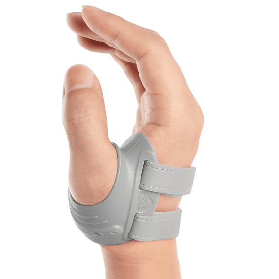 CMC Thumb Brace,Comfortable Thumb Splint for CMC Joint Pain, Arthritis, Osteoarthritis, Tendonitis, CMC Joint Thumb Arthritis Brace Women & Men(Grey, Right Hand, Medium)