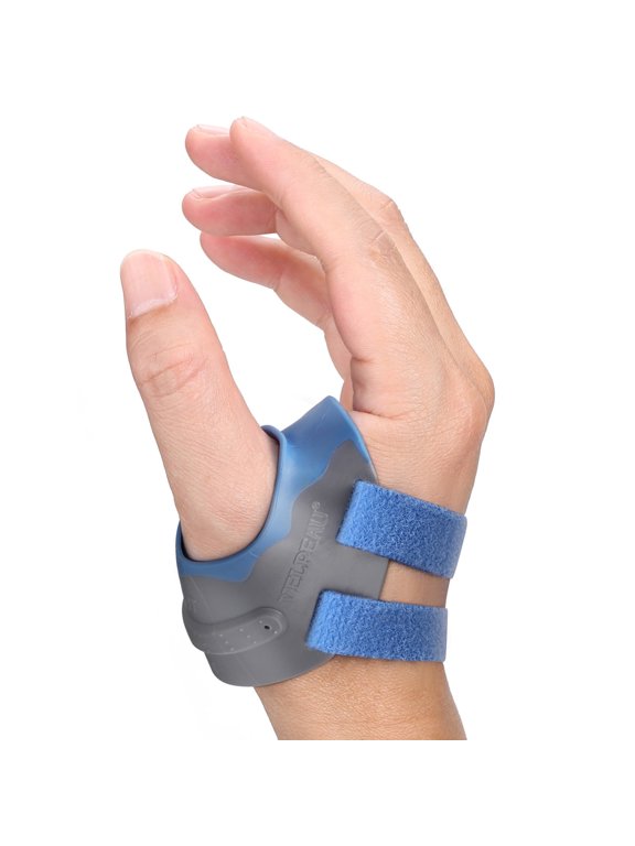 CMC Thumb Brace - Comfortable Thumb Splint for CMC Joint Pain, Osteoarthritis, Tendonitis, Arthritis,Stabilizes Thumb CMC Joint Without Limiting Hand Function(Blue,Right Hand, Small)