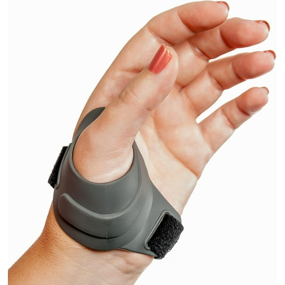 CMCcare Thumb Brace - Medical Grade Support for CMC Joint Pain Relief | Comfortable, Waterproof & Adjustable for Arthritis, Osteoarthritis, Tendonitis | Includes Cozy Liner & Extra Strap, Left-Medium