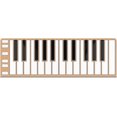 thumbnail image 1 of CME Xkey 25-Key Mobile Keyboard Controller (Champagne), 1 of 6