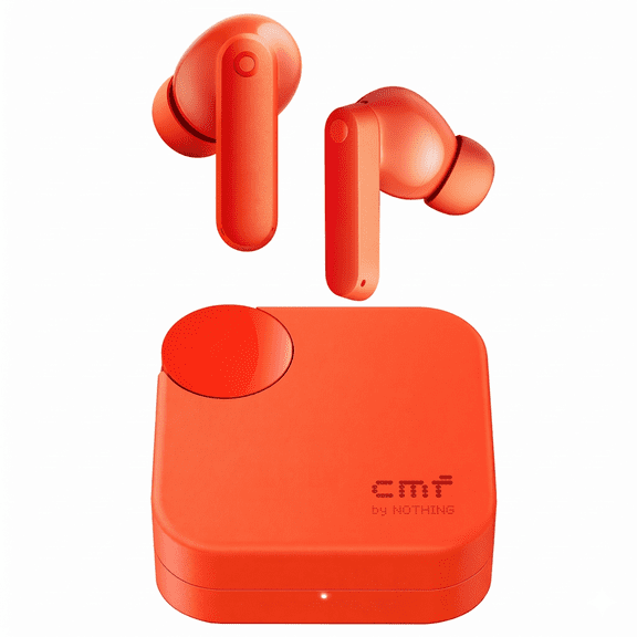 CMF Buds 2a Wireless Earbuds Active Noise Cancelling 42dB Hybrid ANC Bluetooth Headphones, 12.4mm Dynamic Driver for Big Bass, 4 Mics Clear Calls, Sport Ear Buds for iPhone, Android, Orange