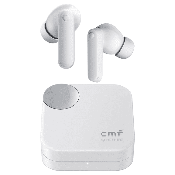 CMF Buds 2a Wireless Earbuds, Bluetooth 5.4, IP54, 42 dB ANC Headphones, Up to 35.5 Hours of Battery Life, Light Grey