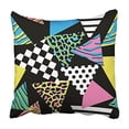 thumbnail image 1 of CMFUN 1980 Retrowave with Glitch Design Cyberpunk Digital Gradient and Concepts Cool Pillowcase Cushion Cover 16x16 inch, 1 of 1