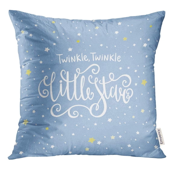 CMFUN Baby Twinkle Little Star Bright Starry Night Kids Pillow Case 18x18 Inches Pillowcase