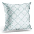 thumbnail image 1 of CMFUN Blue Floral Tangled Teal Lattice Pattern White Abstract Pillow Case Pillow Cover 20x20 inch, 1 of 1