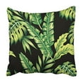 thumbnail image 1 of CMFUN Painting Tropic Summer with Palm Banana Leaf and Plants Floral Jungle Bunch Pillowcase Cushion Cover 16x16 inch, 1 of 1