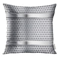 thumbnail image 1 of CMFUN Silver Perforated Metal with Perforation and Chrome White Pillow Case 18x18 Inches Pillowcase, 1 of 1