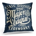 thumbnail image 1 of CMFUN Vintage College Varsity Graphic Design Tee Football League Pillow Case Cushion Cover 20x20 Inches, 1 of 1