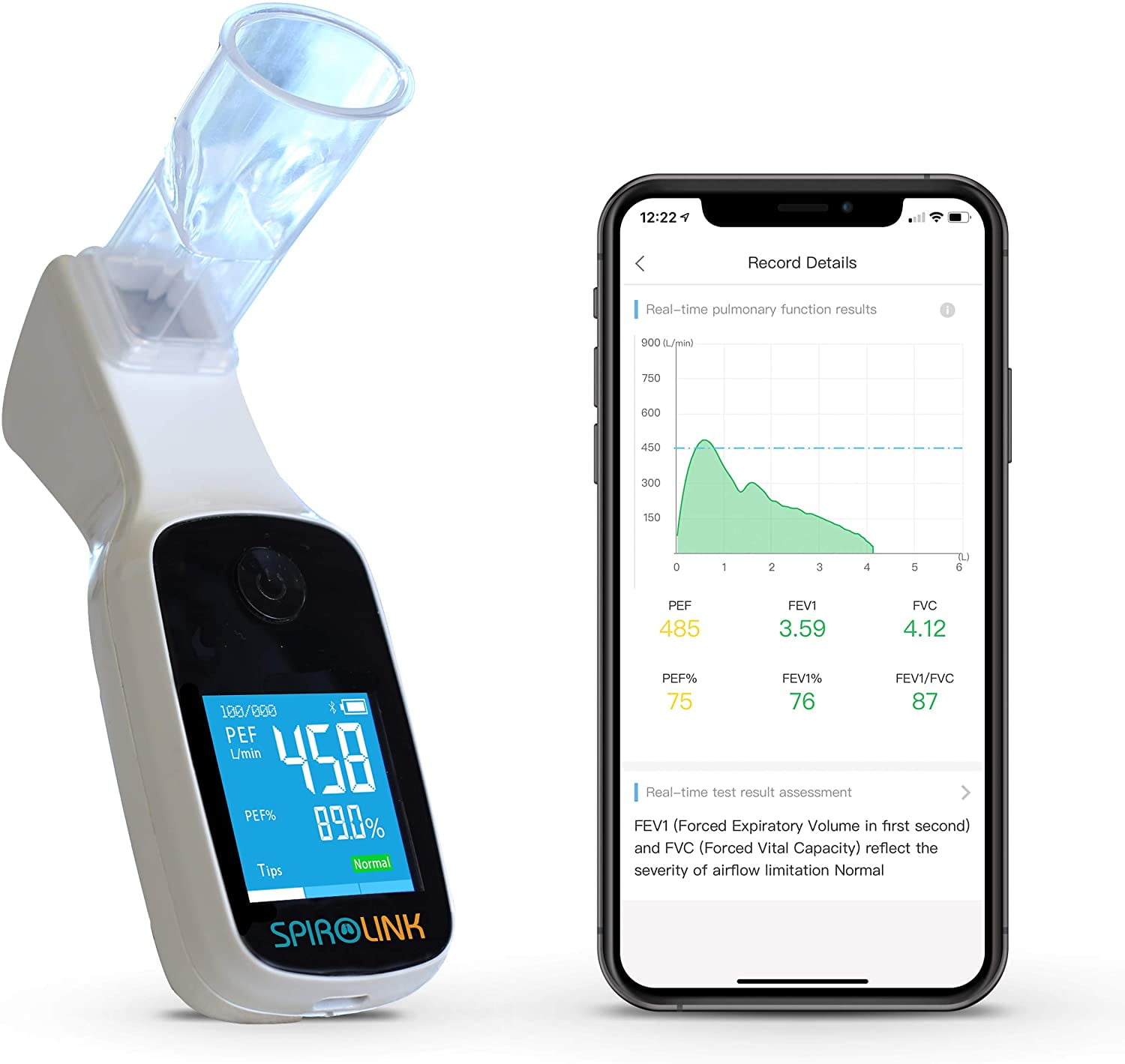 CMI Health SpiroLink | Smart Peak Flow Meter