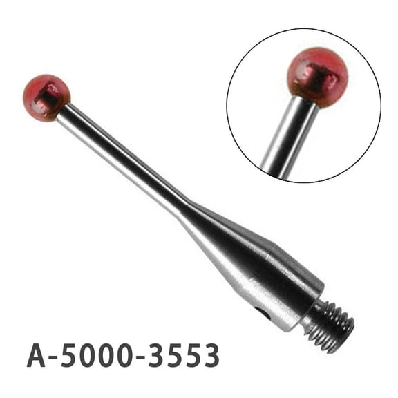 CMM Touch Probe Stylus for M3 Thread, 21mm Length with 3mm Ball,Stainless Steel Stem,for A-5000-3553