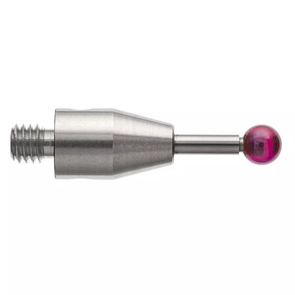 CMM Touch Probe with Threaded Shank, Carbide Stem and Ball Tip, 2mm Stylus for A-5003-4792, A-5003-4801 Series for Accurate Contact Measurement, Anti-Collision Design(A-5003-4794)
