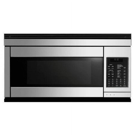 Fisher & Paykel - 1.1 Cu. Ft. Over-the-Counter Microwave - Black/brushed stainless steel