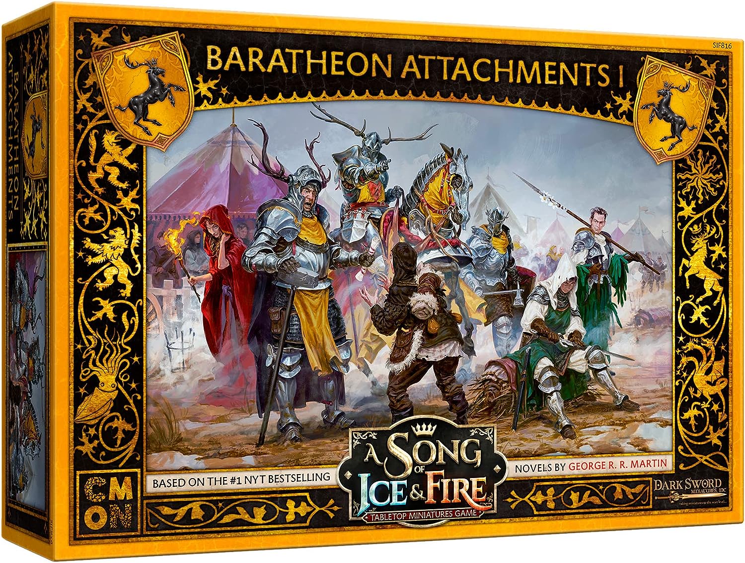 CMON A Song of Ice and Fire Tabletop Miniatures Game Baratheon Attachments I Box Set - Enhance Your Army, Strategy Game for Adults, Ages 14+, 2+ Players, 45-60 Minute Playtime, Made - image 1 of 4