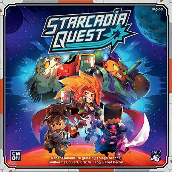 CMON Starcadia Quest Board Game | 2-4 Players | Science Fiction RPG Family Game