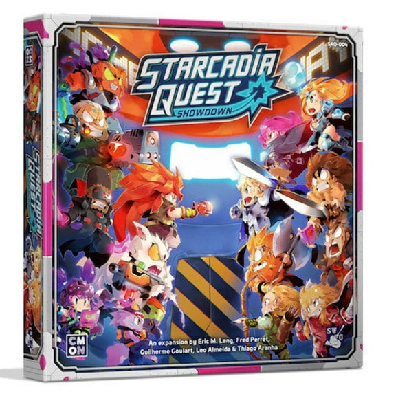 CMON Starcadia Quest Showdown Board Game Expansion | Intense Sci-Fi Battle Game | Expand with Heroes from Arcadia Quest | Family Game for 2-4 Players | Ages 14+ | By CMON