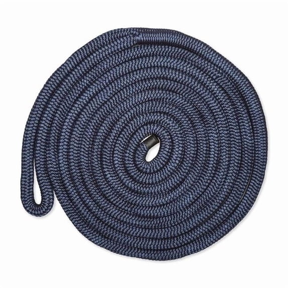 CMP Group CDL5825NY 0.625 in.-25 ft. Nylon Double Braid Dock Line, Navy