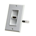 thumbnail image 1 of CMPLE HDMI Wall Plate Single-Gang White Wall Plate 4” Rear Extension Cable,1-Port HDMI Insert 4K UHD, ARC, and Ethernet, 1 of 4