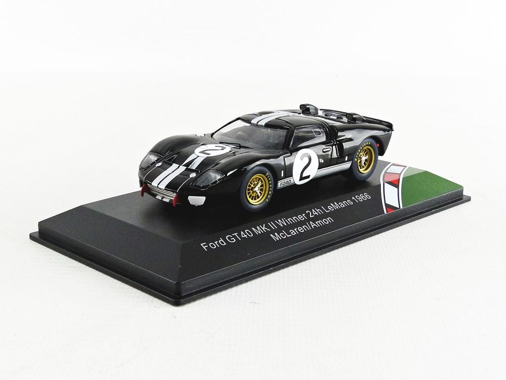 Miniature Dinky Toys 1/43 – Ford GT40 Le Mans 1966 N°6 – Modèle Modifié Sur Base Dinky