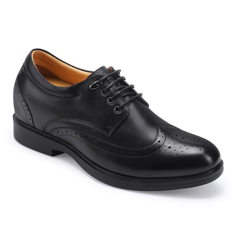CHAMARIPA 2.76 Inches Oxfords MEN Black Elevator Dress Shoes To Make You Taller CMR CHAMARIPA Black Men Tall Shoes Elevator Dress Shoes To  main image 2