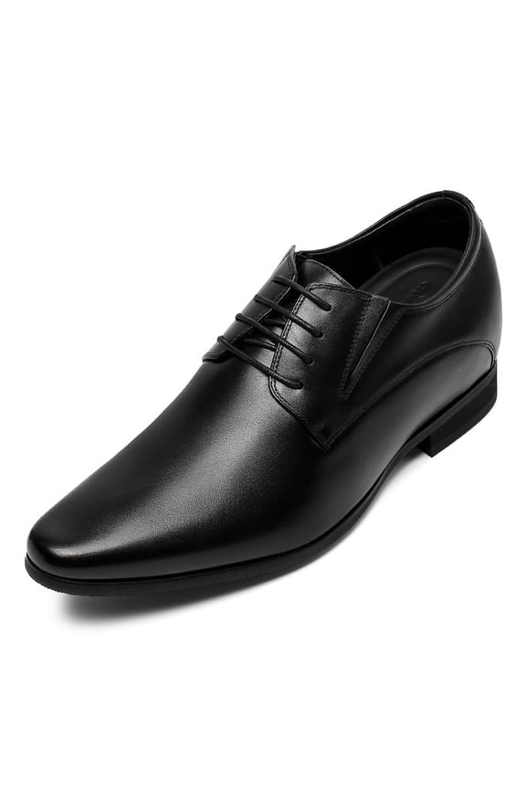 CMR CHAMARIPA Black Height Increasing Men Shoes For Height Occident Dress Elevator Shoes Taller 8CM / 3.15 Inches
