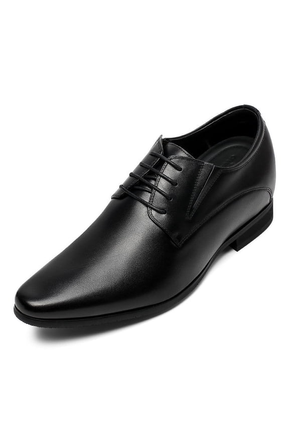 CMR CHAMARIPA Black Height Increasing Men Shoes For Height Occident Dress Elevator Shoes Taller 8CM / 3.15 Inches