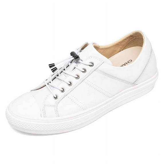 CMR CHAMARIPA Casual High Platform Shoes Men Elevator Shoes Mens Shoes With Heels Height White 6 CM/2.36 Inches