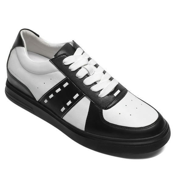 CMR CHAMARIPA Casual Men's Elevator Sneakers - Leather Tall Men Shoes 6 CM / 2.36 Inches