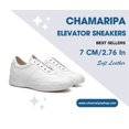 thumbnail image 1 of CMR CHAMARIPA Casual Shoe Lifts White Elevator Shoes For Men Height Raising Shoes 7CM / 2.76 Inches, 1 of 2