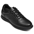 thumbnail image 1 of CMR CHAMARIPA Casual Tall Men Shoes - Elevator Sneakers - Black Leather Hidden Heel Shoes 8cm / 3.15 Inches, 1 of 2