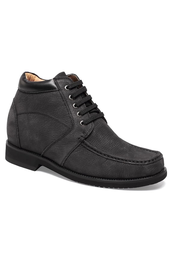 CMR CHAMARIPA Elevator Boots Height Increasing Shoes For Men Tall Men Boots Black 9 CM/ 3.54 Inches