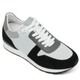 thumbnail image 1 of CMR CHAMARIPA Elevator Shoes For Men - Black Suede Leather Casual Sneakers That Make You Taller 2.76 Inches / 7 CM, 1 of 9
