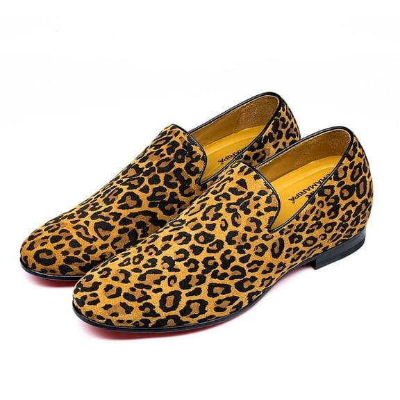 CMR CHAMARIPA Elevator Shoes For Men - Brown Leather Slip-On Business Casual Shoes 7CM / 2.76 Inches