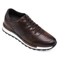 thumbnail image 1 of CMR CHAMARIPA - Elevator Shoes For Men - Height Increasing Shoes - Brown Leather Casual Tall Men Shoes - 7CM/2.76 Inches Taller, 1 of 5