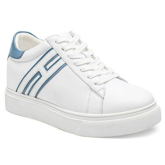 CMR CHAMARIPA Elevator Shoes For Women - Casual White Sneakers For Women - 7CM / 2.76 Inches Taller