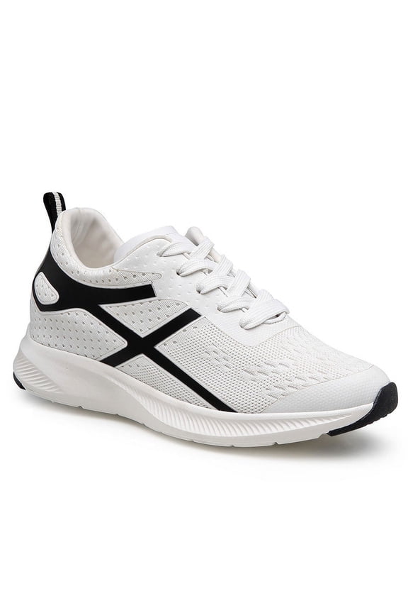 CMR CHAMARIPA Elevator Shoes For Women - Height Increasing Shoes For Ladies - Women's Casual White Sneakers 7CM / 2.76 Inches