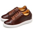 thumbnail image 1 of CMR CHAMARIPA Elevator Shoes - Height Increasing Shoes For Men - Brown Leather Casual Sneaker Shoes 7CM / 2.76 Inches Taller, 1 of 6