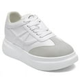 thumbnail image 1 of CMR CHAMARIPA Elevator Shoes Sneakers Women's - Women Casual Wedge White Sneakers 7CM / 2.76 Inches, 1 of 9