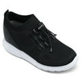 thumbnail image 1 of CMR CHAMARIPA Elevator Sneakers For Women - Sneakers To Look Taller - Black Knit Sneakers 8cm / 3.15 Inches, 1 of 8