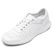 CMR CHAMARIPA Elevator Sneakers - High Increase Shoes - Casual Mens White Sneakers 8 CM / 3.15 Inches