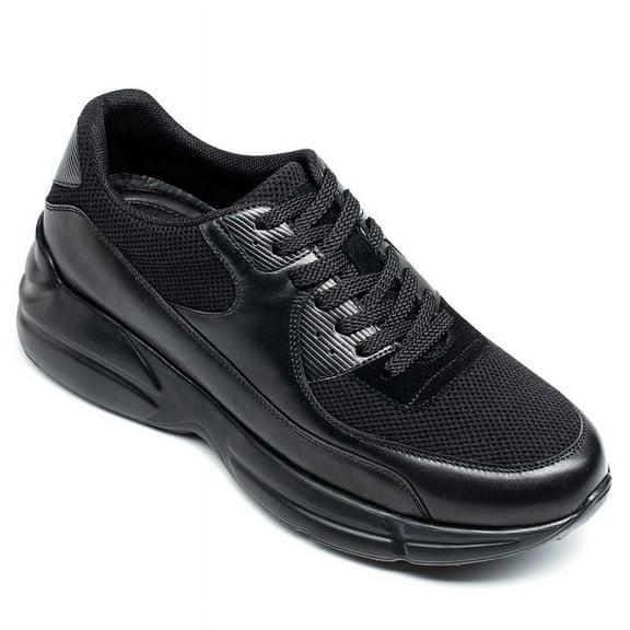 CMR CHAMARIPA Elevator Sneakers - Shoes For Height Increase - Black Breathable Sneakers For Men 8CM / 3.15 Inches