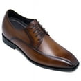 thumbnail image 1 of CMR CHAMARIPA Height Enhancing Shoes - Hidden Height Increasing Shoes - Brown Derby Shoes For Men 7cm / 2.76 Inches, 1 of 1
