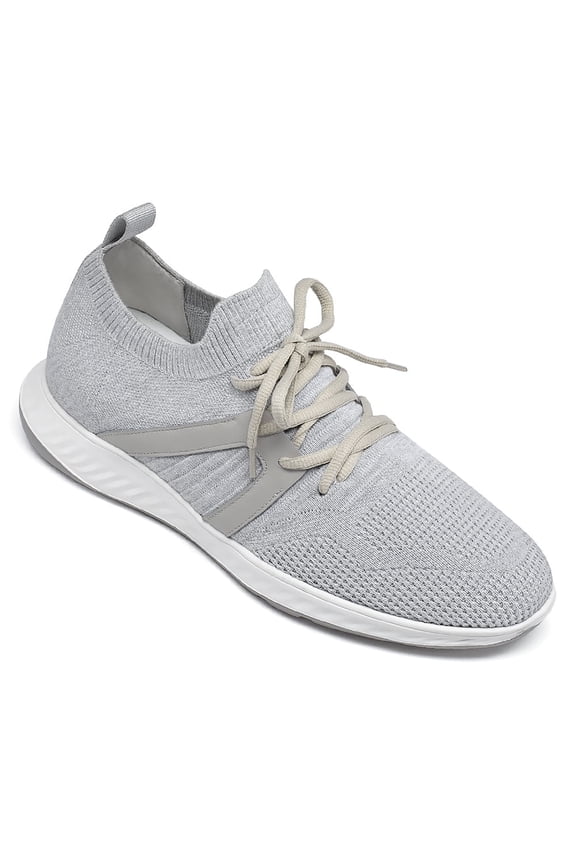 CMR CHAMARIPA Height Increase Sneakers - Mens High Lift Shoes - Breathable Knit Fabric Outdoor Men's Sports Shoes 7 CM / 2.76 Inches