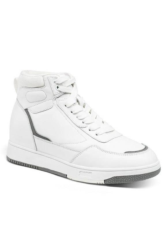 CMR CHAMARIPA Height Increasing Shoes For Ladies - Elevator Shoes Sneakers Women's - White High Top Sneakers 6 CM / 2.36 Inches