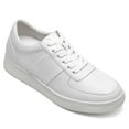 thumbnail image 1 of CMR CHAMARIPA Height Increasing Shoes For Men - Casual Elevator Shoes - Cowhide Leather Men's White Shoes 2.36 Inches / 6 CM, 1 of 9