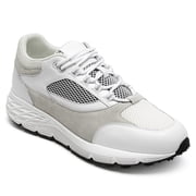 CMR CHAMARIPA Height Increasing Shoes For Men - White Mesh Breathable Casual Shoes 8CM / 3.15 Inches
