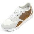 thumbnail image 1 of CMR CHAMARIPA Height Increasing Shoes For Men - Yellow Brown Suede Leather Shoe That Make You Taller 2.36 Inches / 6 CM, 1 of 10