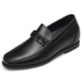 thumbnail image 1 of CMR CHAMARIPA Height Increasing Shoes - Formal Tall Men Shoes - Black Slip On Horsebit Loafers 6 CM / 2.36 Inches, 1 of 7